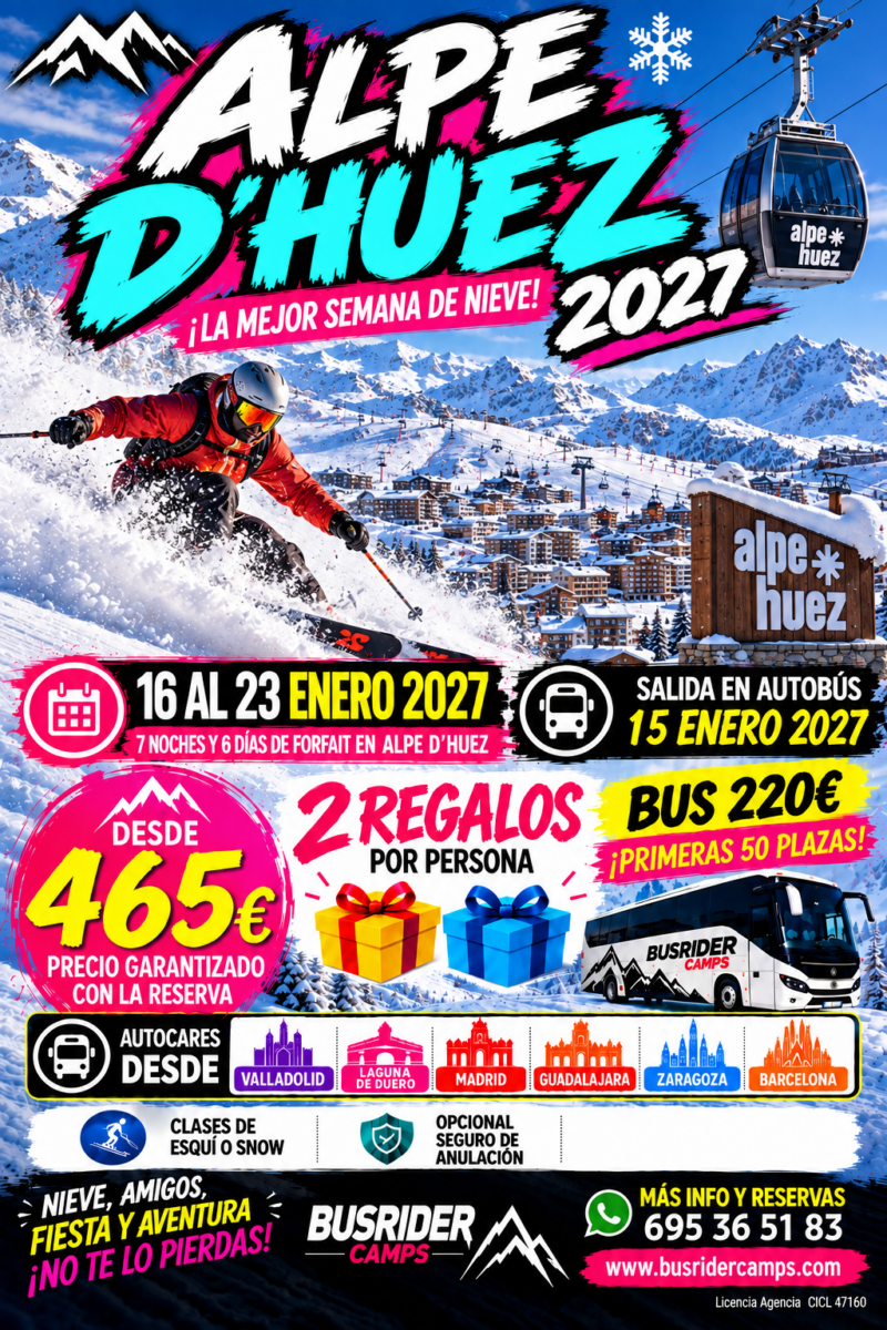 ALPE D HUEZ 16 ENERO a 23  ENERO